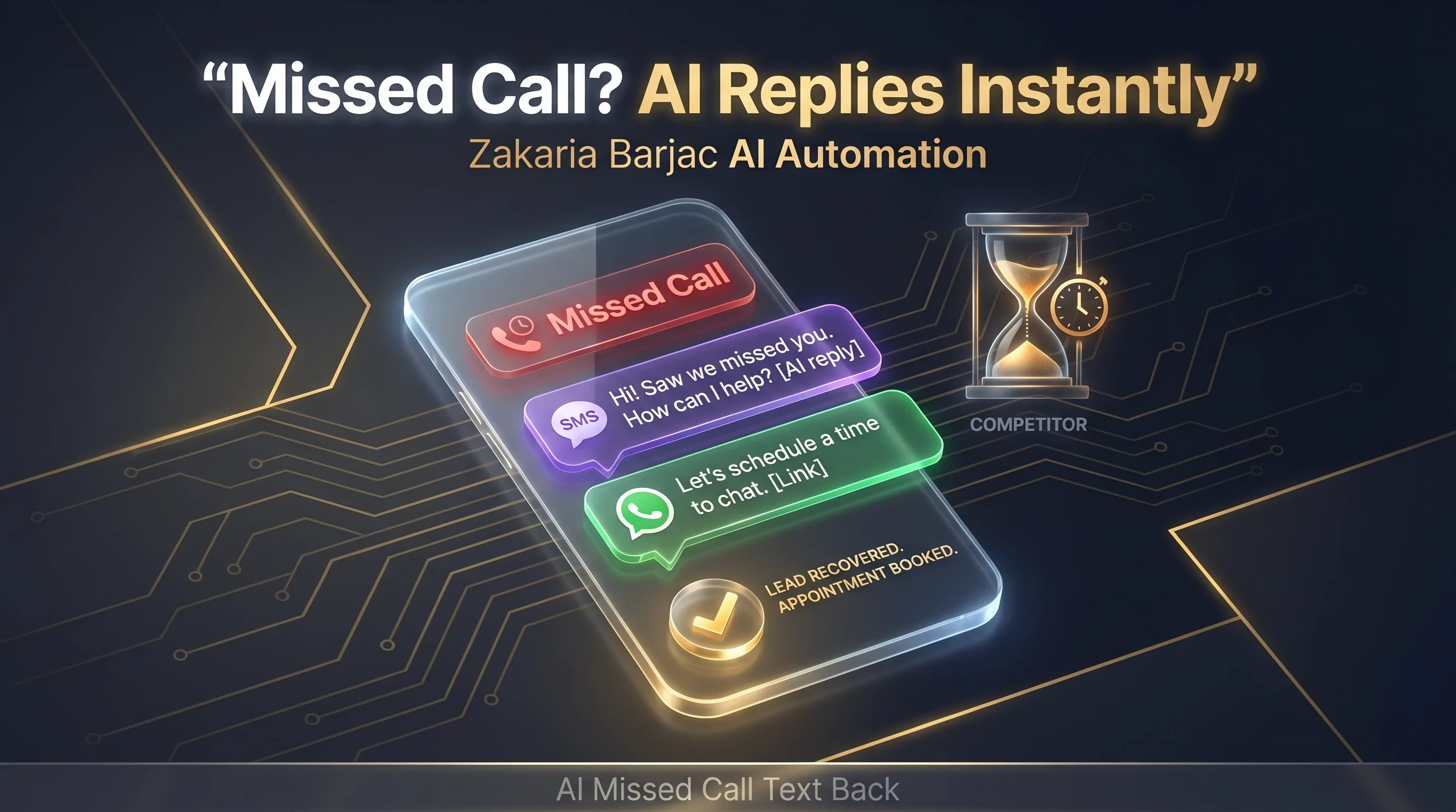 AI missed call text back system recovering lost business leads instantly