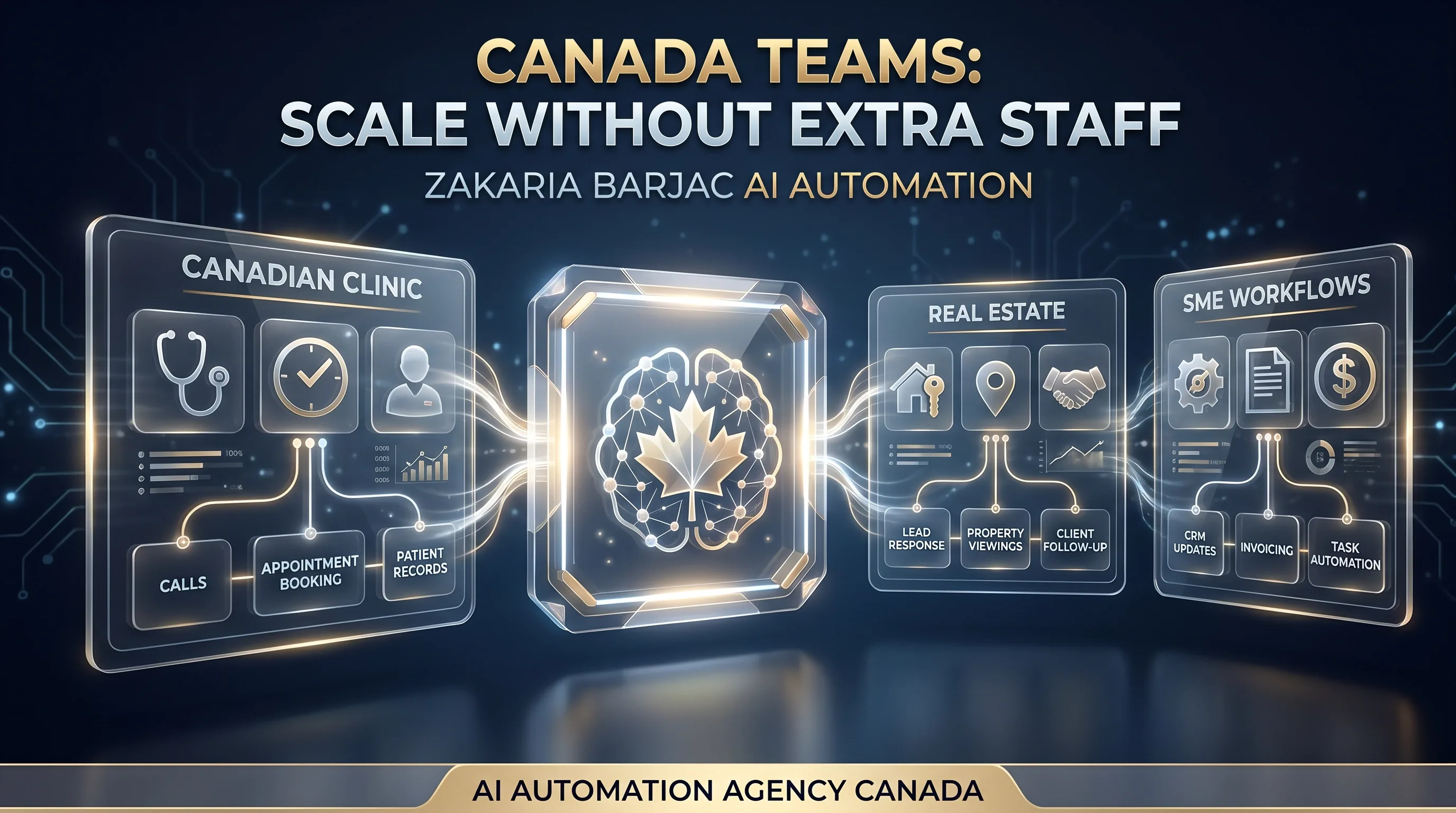 AI automation agency Canada for clinics real estate and small businesses